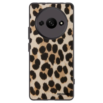 Picasee Xiaomi Redmi A3 Hülle - Schwarzes Silikon - Brown Tiger