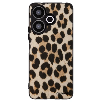 Picasee Xiaomi Redmi 13 4G Hülle - Schwarzes Silikon - Brown Tiger