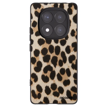 Picasee Xiaomi Redmi Note 14 Pro 5G Hülle - Schwarzes Silikon - Brown Tiger
