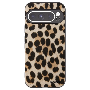 Picasee Google Pixel 9 Pro Hülle - Schwarzes Silikon - Brown Tiger
