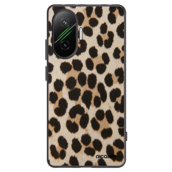 Picasee Xiaomi Poco F7 Pro 5G Hülle - Schwarzes Silikon - Brown Tiger