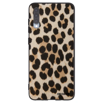 Picasee Samsung Galaxy A70 A705F Hülle - Schwarzes Silikon - Brown Tiger