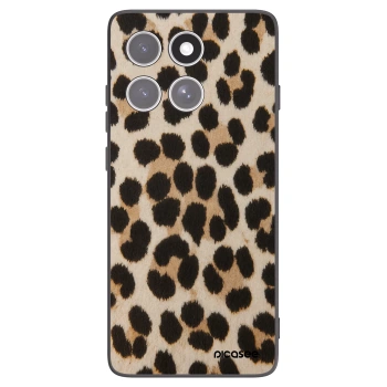 Picasee Motorola Edge 60 Fusion Hülle - Schwarzes Silikon - Brown Tiger