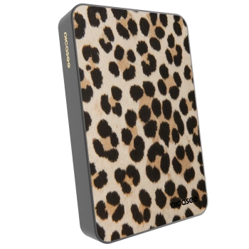 Picasee Powerbank mit MagSafe 10 000 mAh Grau - Brown Tiger