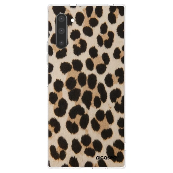 Picasee Samsung Galaxy Note 10 N970F Hülle - Transparentes Silikon - Brown Tiger