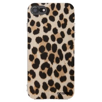 Picasee Apple iPhone 8 Hülle - Transparentes Silikon - Brown Tiger