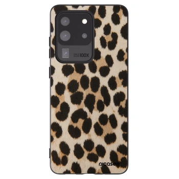 Picasee Samsung Galaxy S20 Ultra 5G G988F Hülle - Schwarzes Silikon - Brown Tiger
