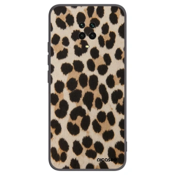 Picasee Xiaomi Redmi Note 9 Pro Hülle - Schwarzes Silikon - Brown Tiger