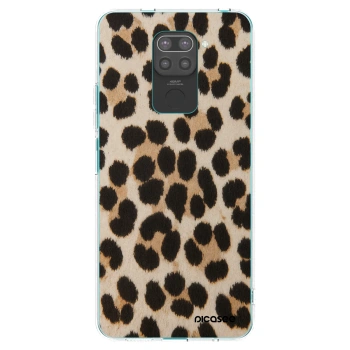 Picasee Xiaomi Redmi Note 9 Hülle - Schwarzes Silikon - Brown Tiger