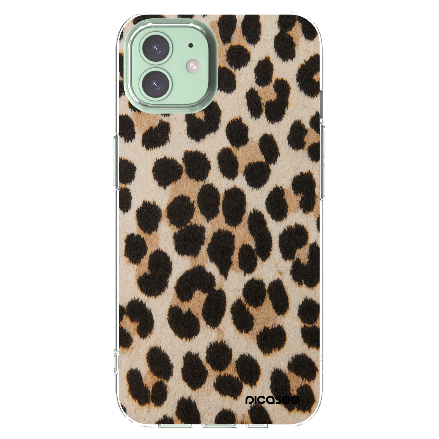 Picasee Apple iPhone 12 Hülle - Transparentes Silikon - Brown Tiger