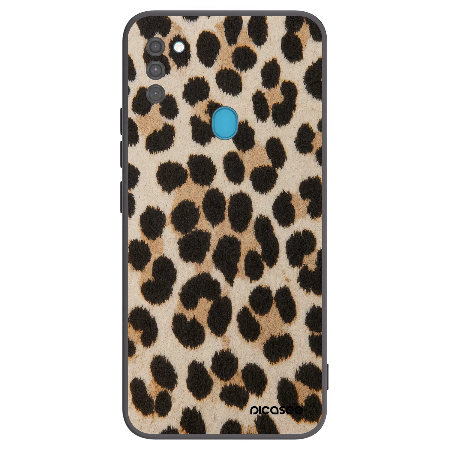 Picasee Samsung Galaxy M11 Hülle - Schwarzes Silikon - Brown Tiger