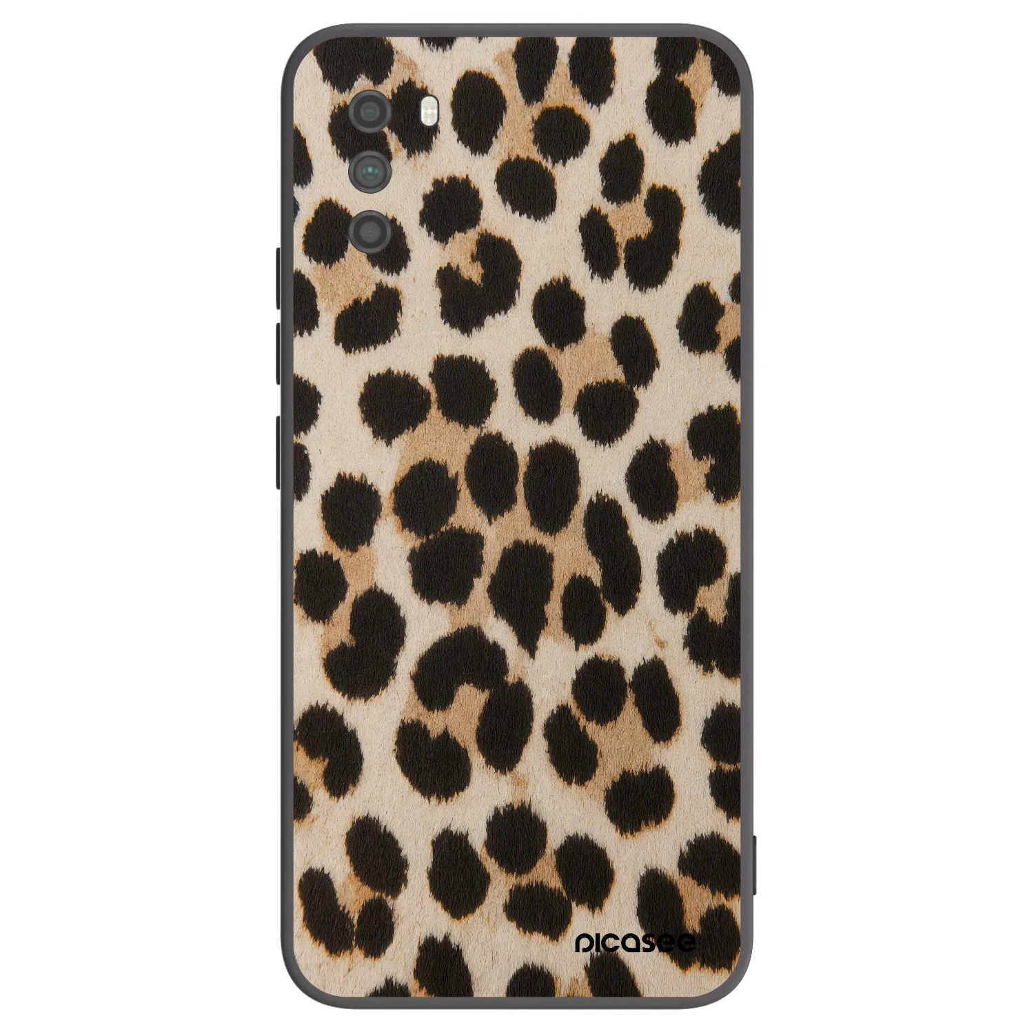Picasee Xiaomi Poco M3 Hülle - Schwarzes Silikon - Brown Tiger