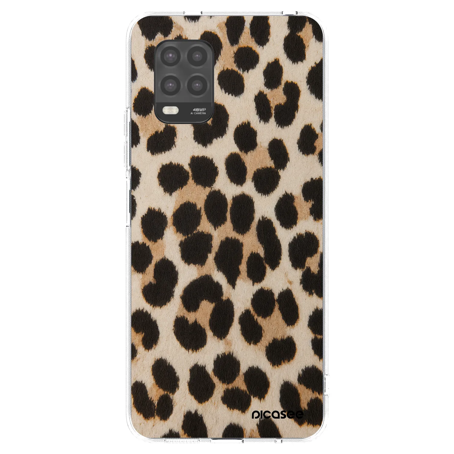 Picasee Xiaomi Mi 10 Lite Hülle - Transparentes Silikon - Brown Tiger