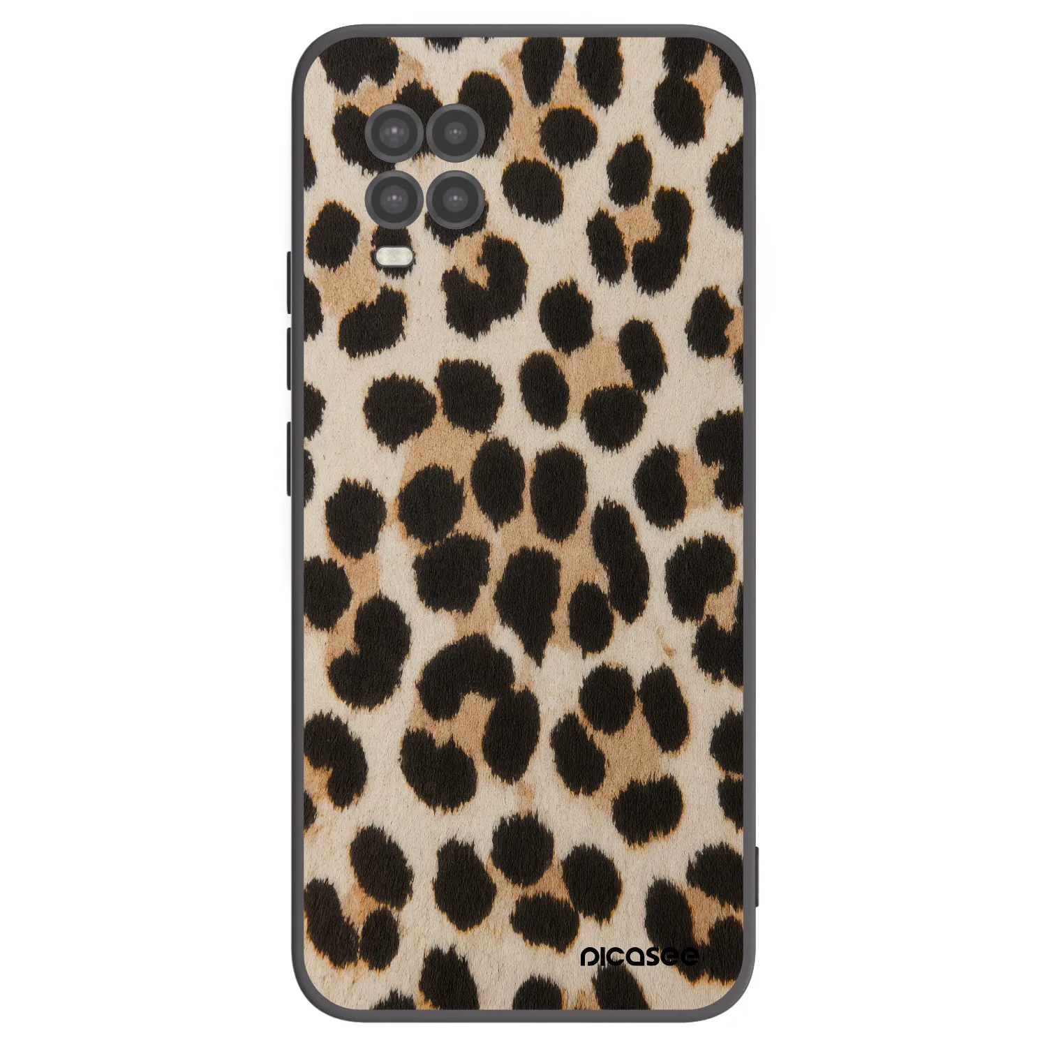 Picasee Xiaomi Mi 10 Lite Hülle - Schwarzes Silikon - Brown Tiger