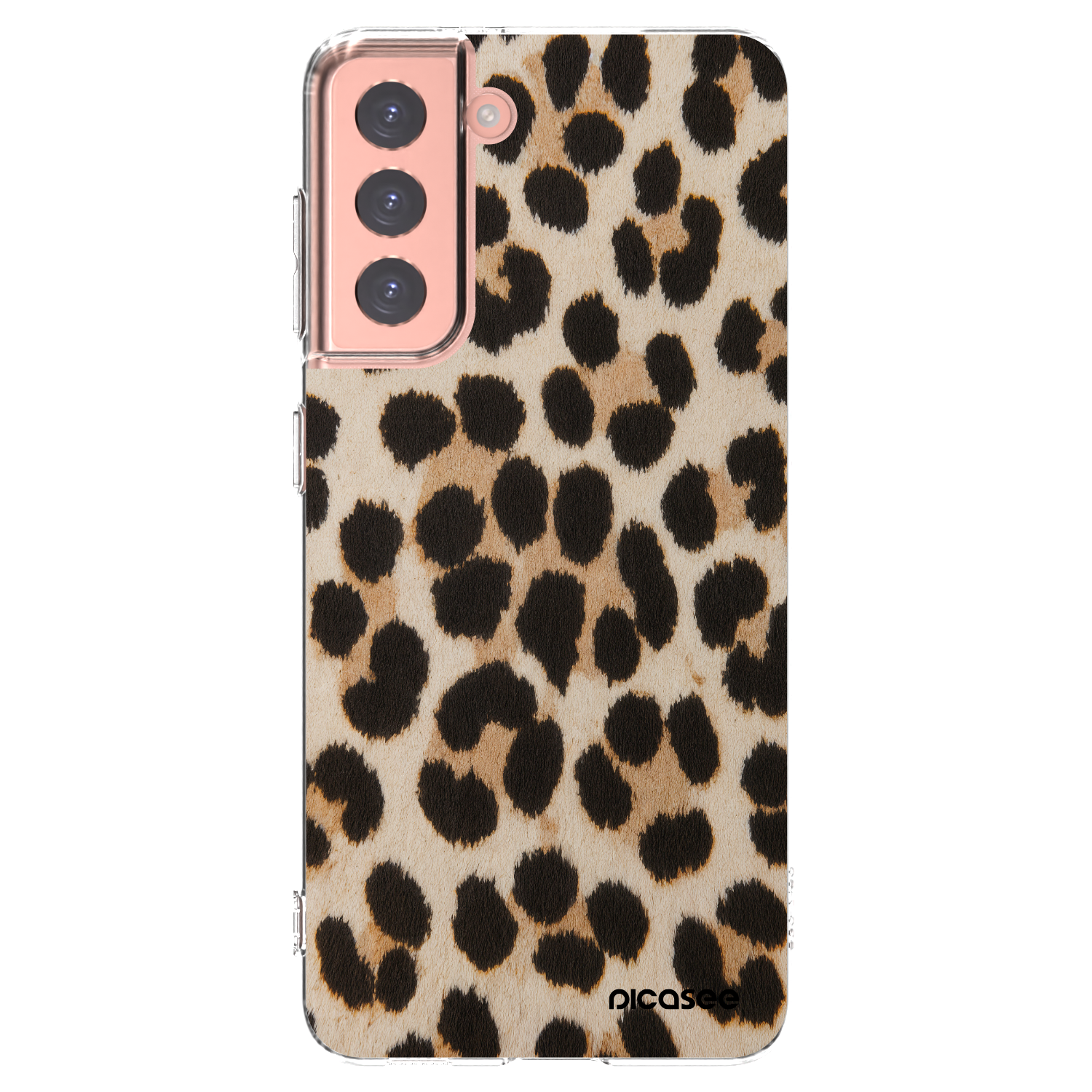 Picasee Samsung Galaxy S21 5G G991B Hülle - Transparentes Silikon - Brown Tiger