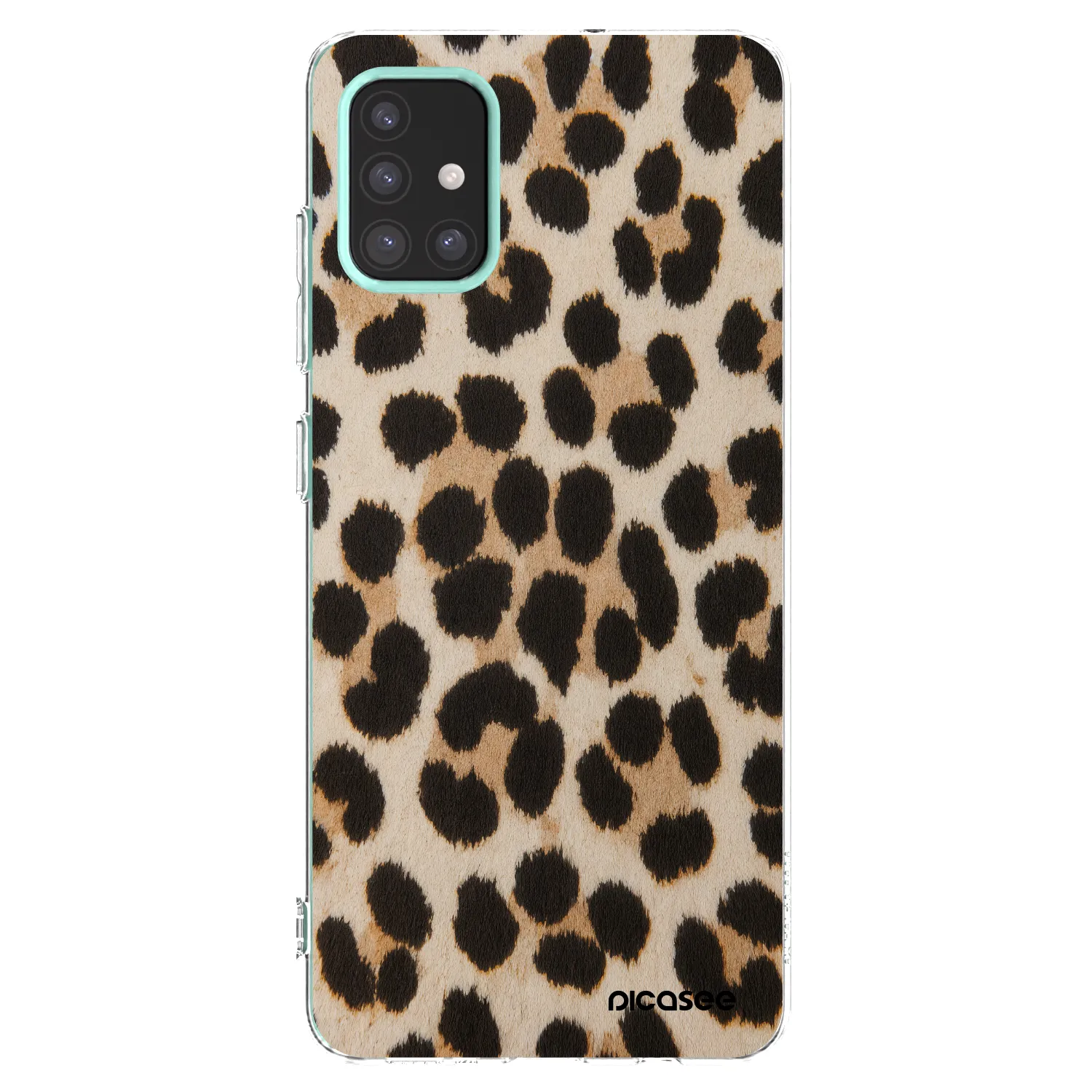 Picasee Samsung Galaxy M31s Hülle - Transparentes Silikon - Brown Tiger