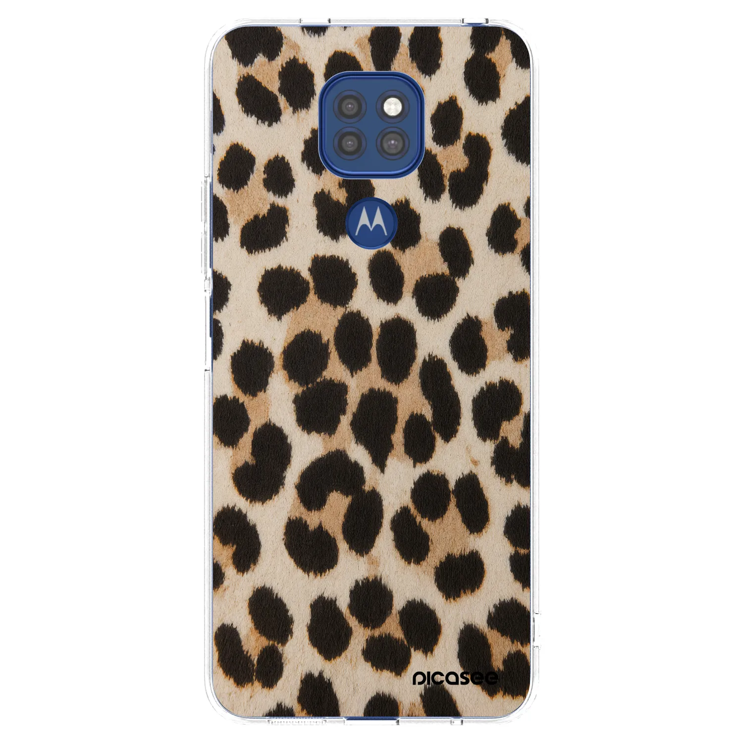 Picasee Motorola Moto G9 Play Hülle - Transparentes Silikon - Brown Tiger