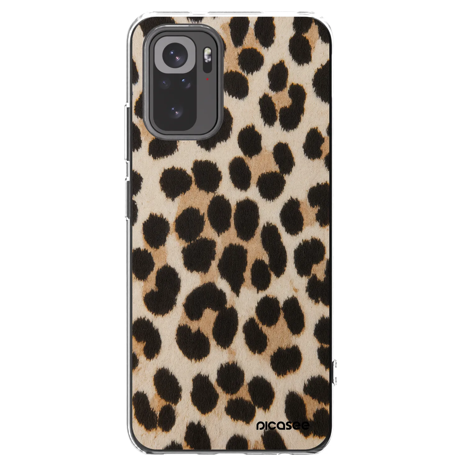 Picasee Xiaomi Redmi Note 10 Hülle - Transparentes Silikon - Brown Tiger
