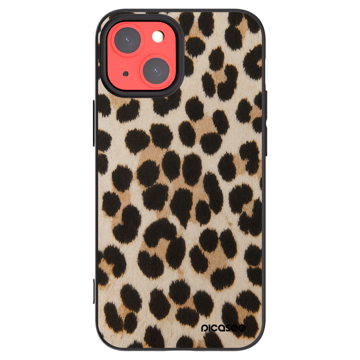 Picasee Apple iPhone 13 mini Hülle - Schwarzes Silikon - Brown Tiger
