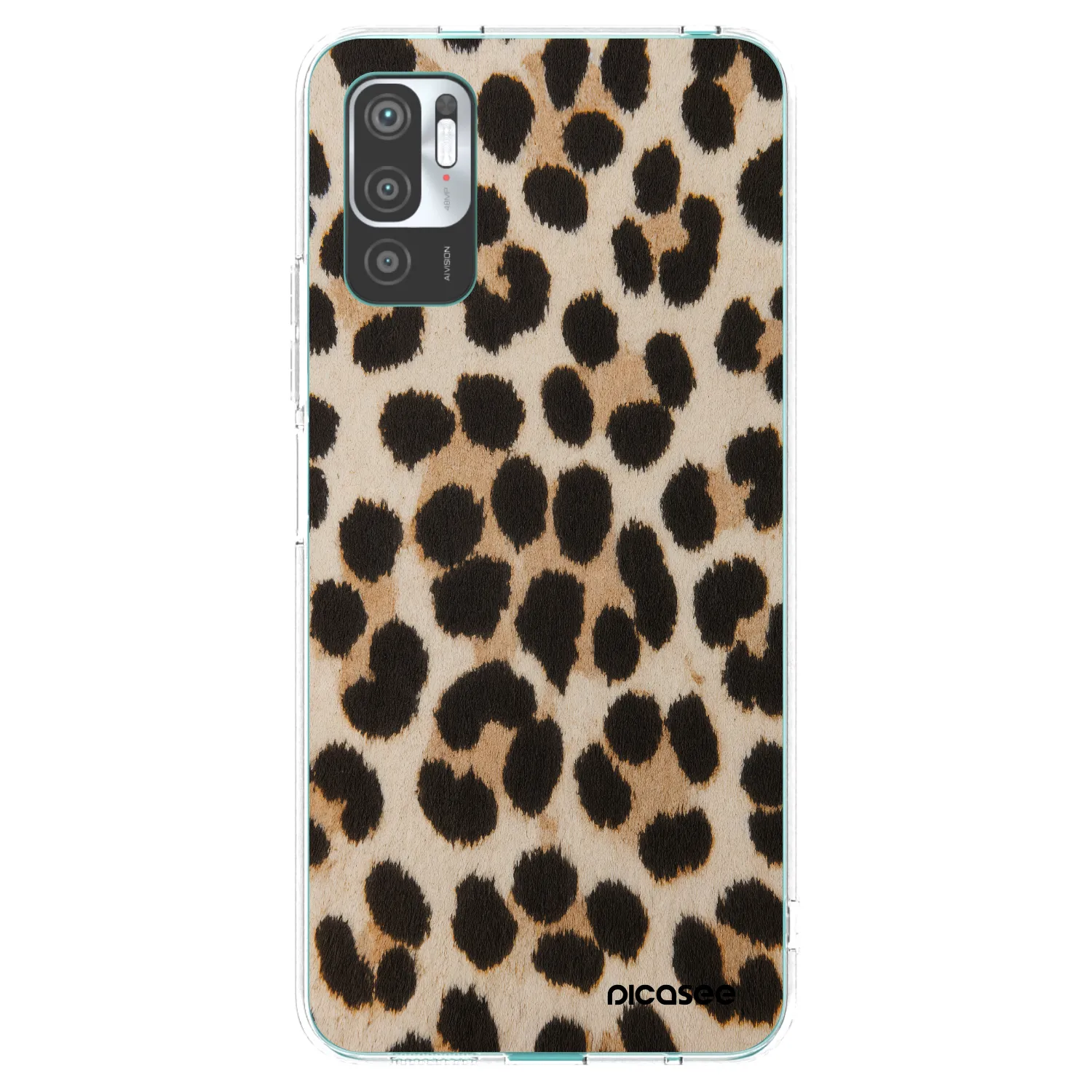 Picasee Xiaomi Redmi Note 10 5G Hülle - Transparentes Silikon - Brown Tiger