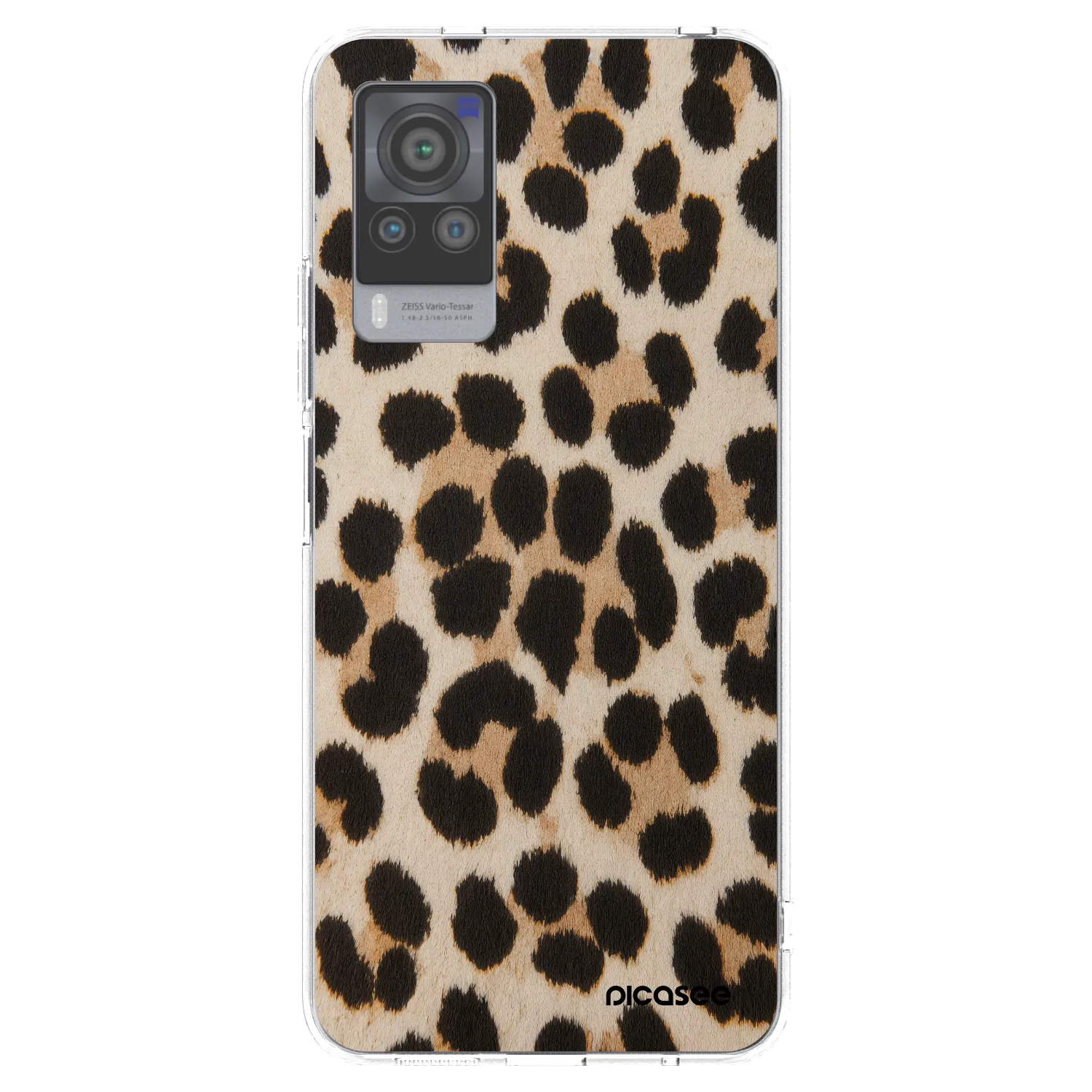 Picasee Vivo X60 Pro 5G Hülle - Transparentes Silikon - Brown Tiger