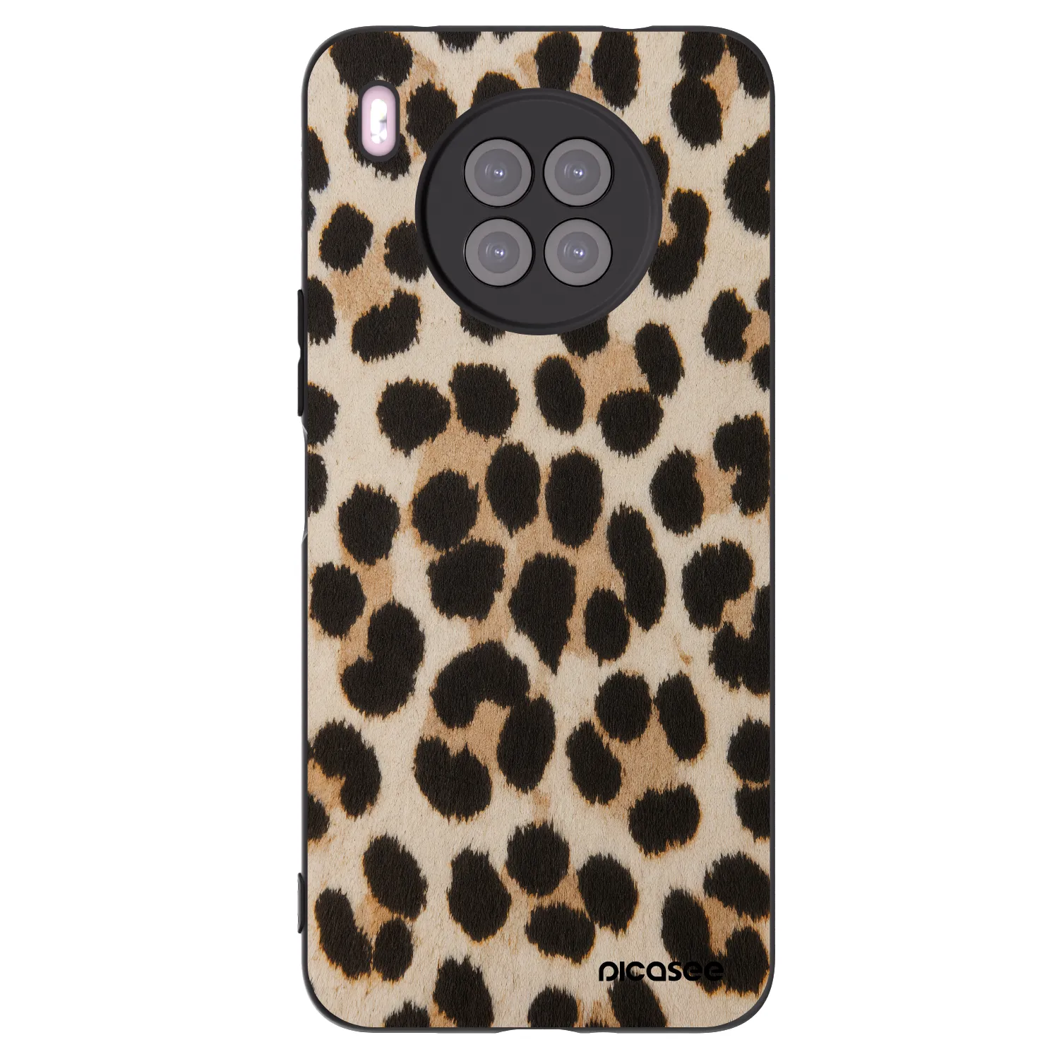 Picasee Huawei Nova 8i Hülle - Schwarzes Silikon - Brown Tiger