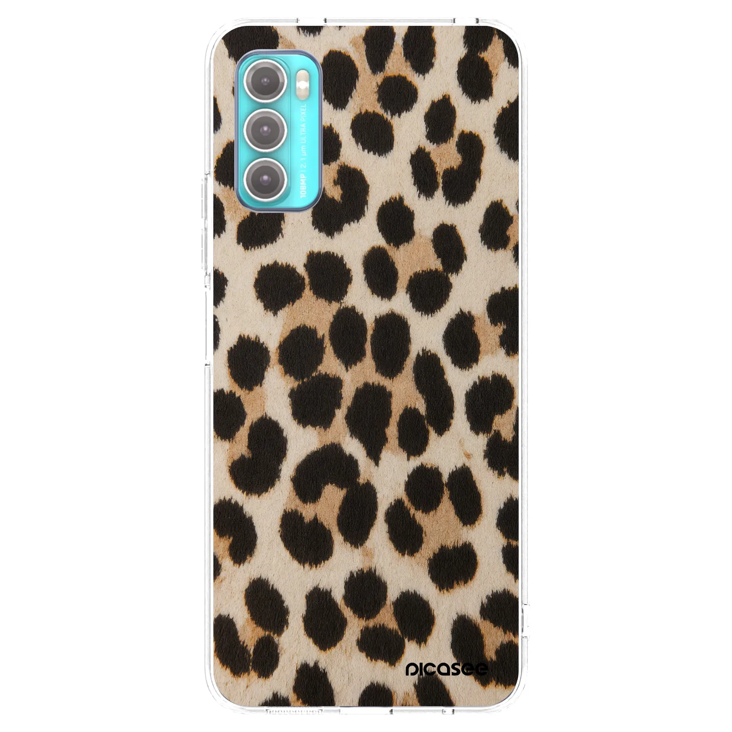 Picasee Motorola Moto G60 Hülle - Transparentes Silikon - Brown Tiger