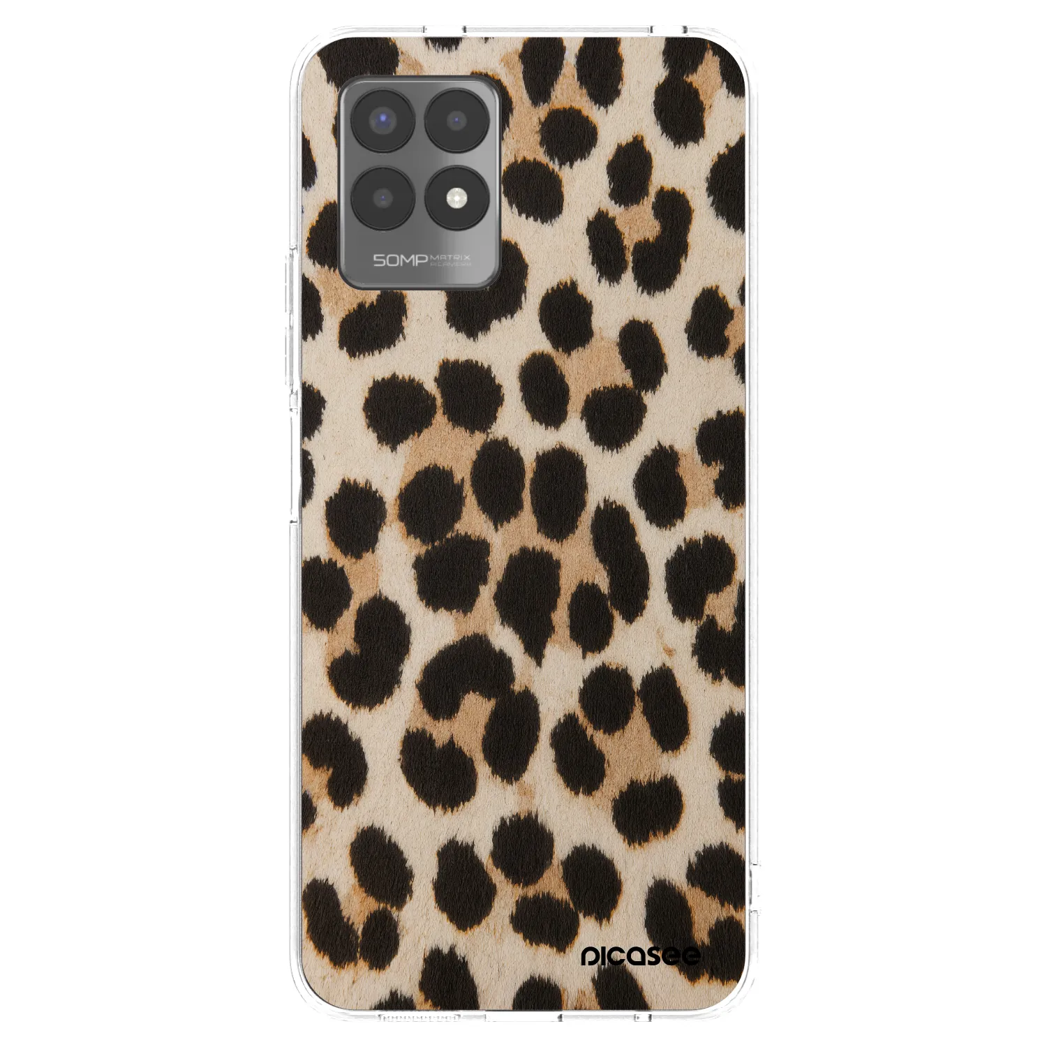 Picasee Realme 8i Hülle - Transparentes Silikon - Brown Tiger