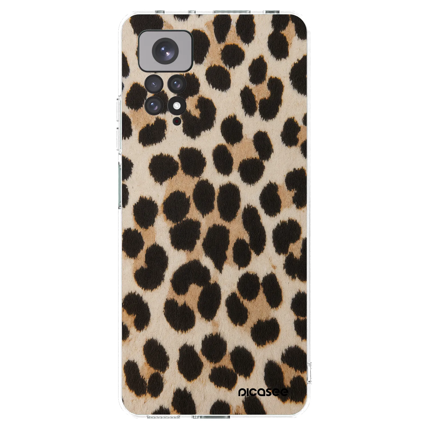 Picasee Xiaomi Redmi Note 11S 4G Hülle - Transparentes Silikon - Brown Tiger