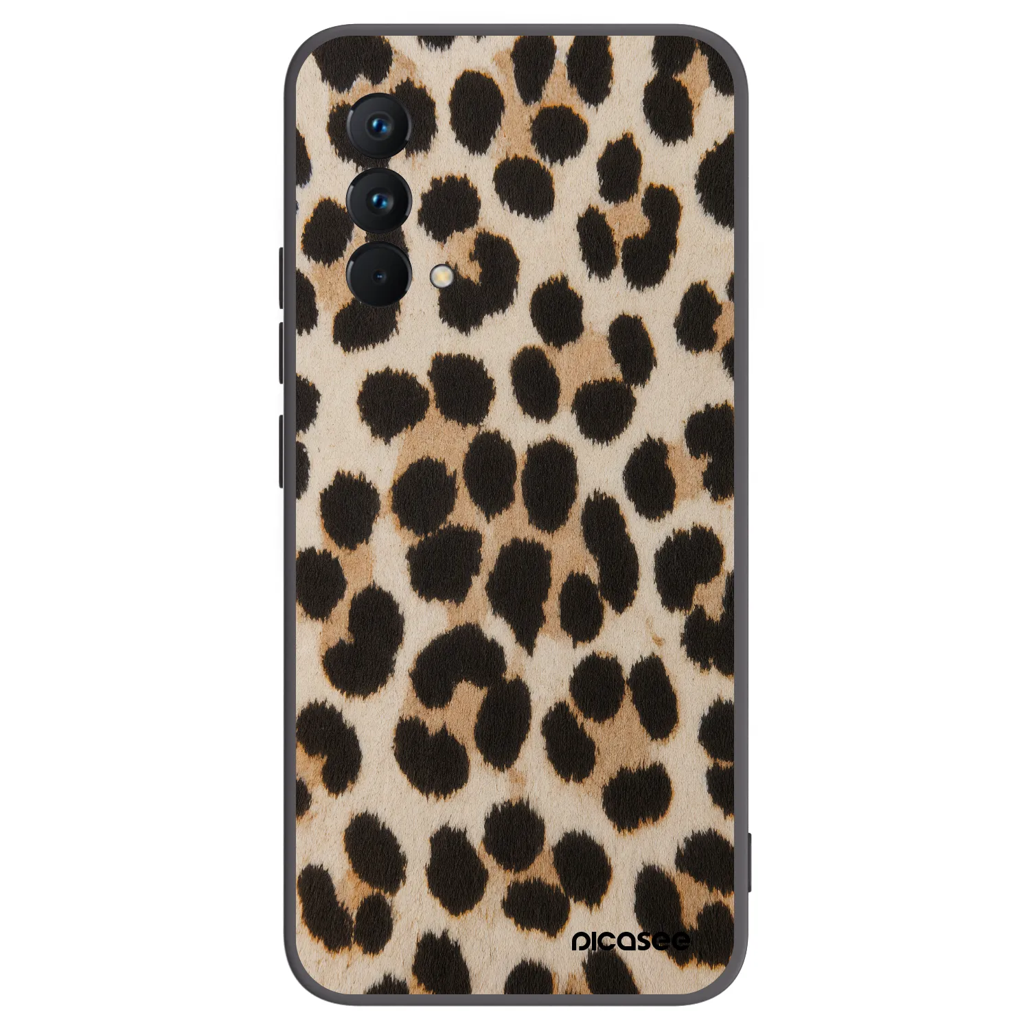 Picasee Realme GT Master Edition 5G Hülle - Schwarzes Silikon - Brown Tiger