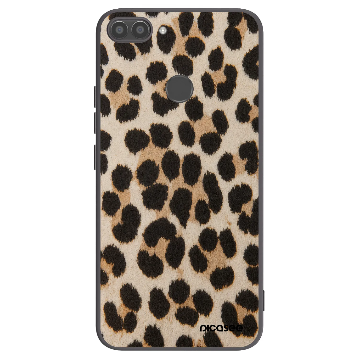 Picasee Huawei P Smart Hülle - Schwarzes Silikon - Brown Tiger