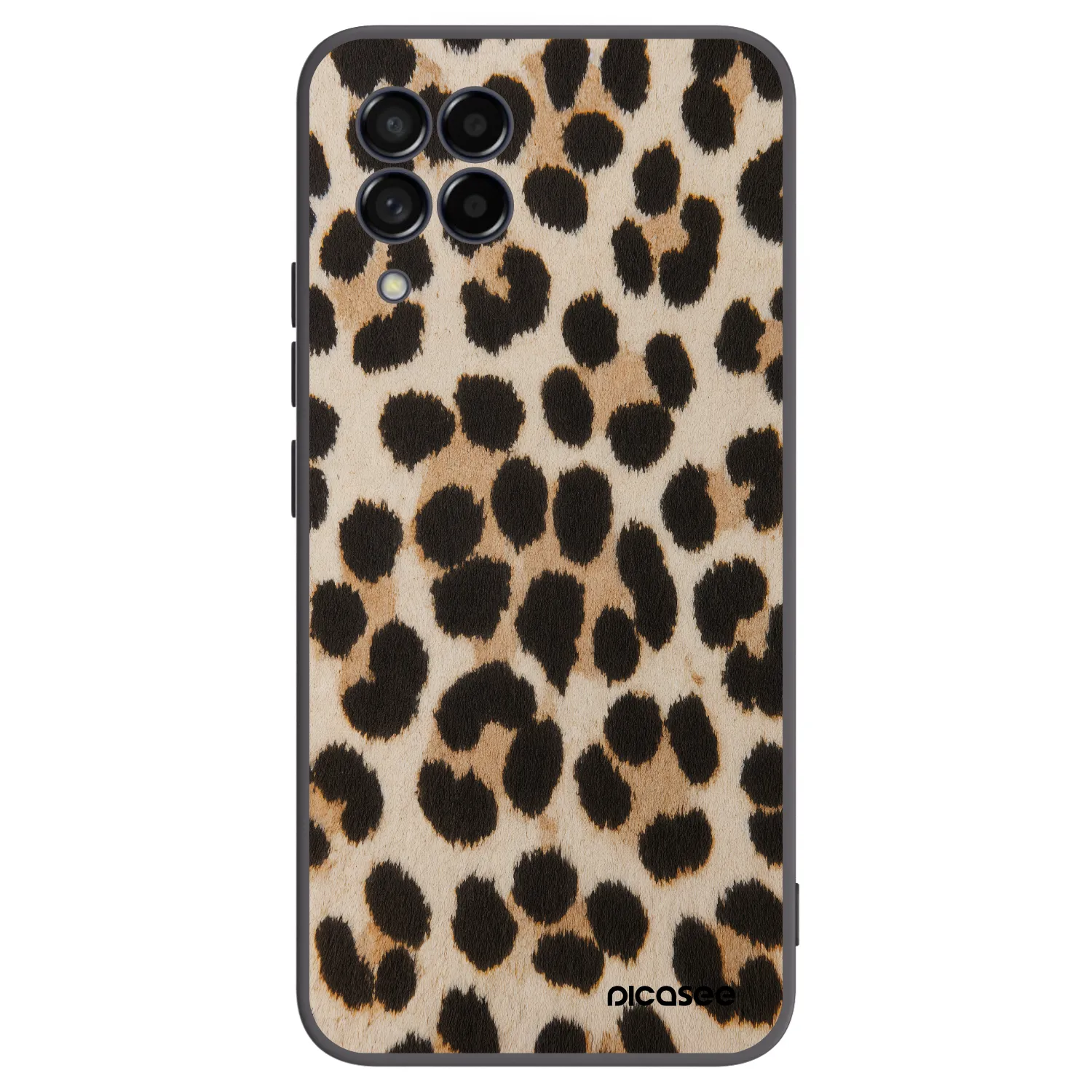 Picasee Samsung Galaxy M53 5G Hülle - Schwarzes Silikon - Brown Tiger