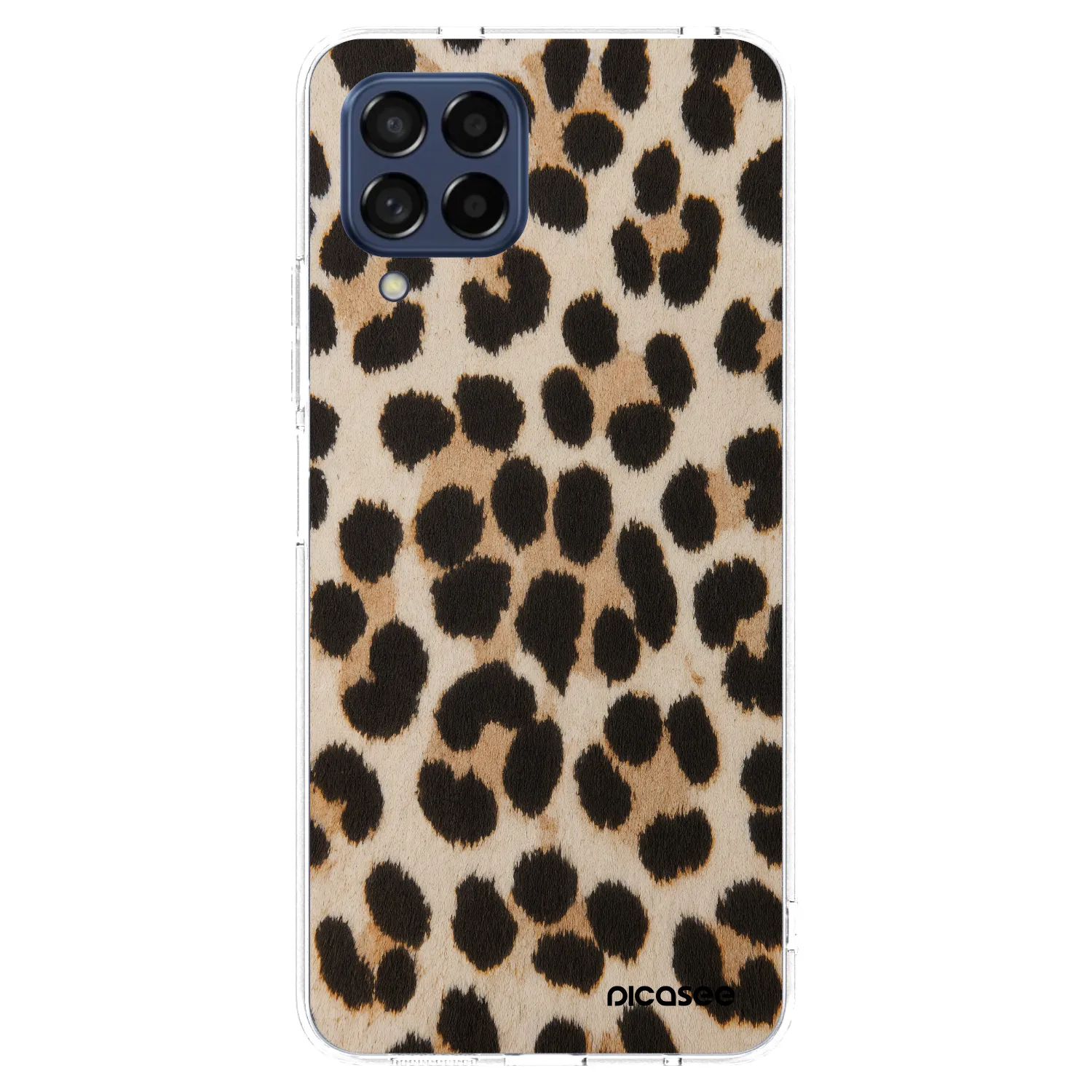 Picasee Samsung Galaxy M53 5G Hülle - Transparentes Silikon - Brown Tiger