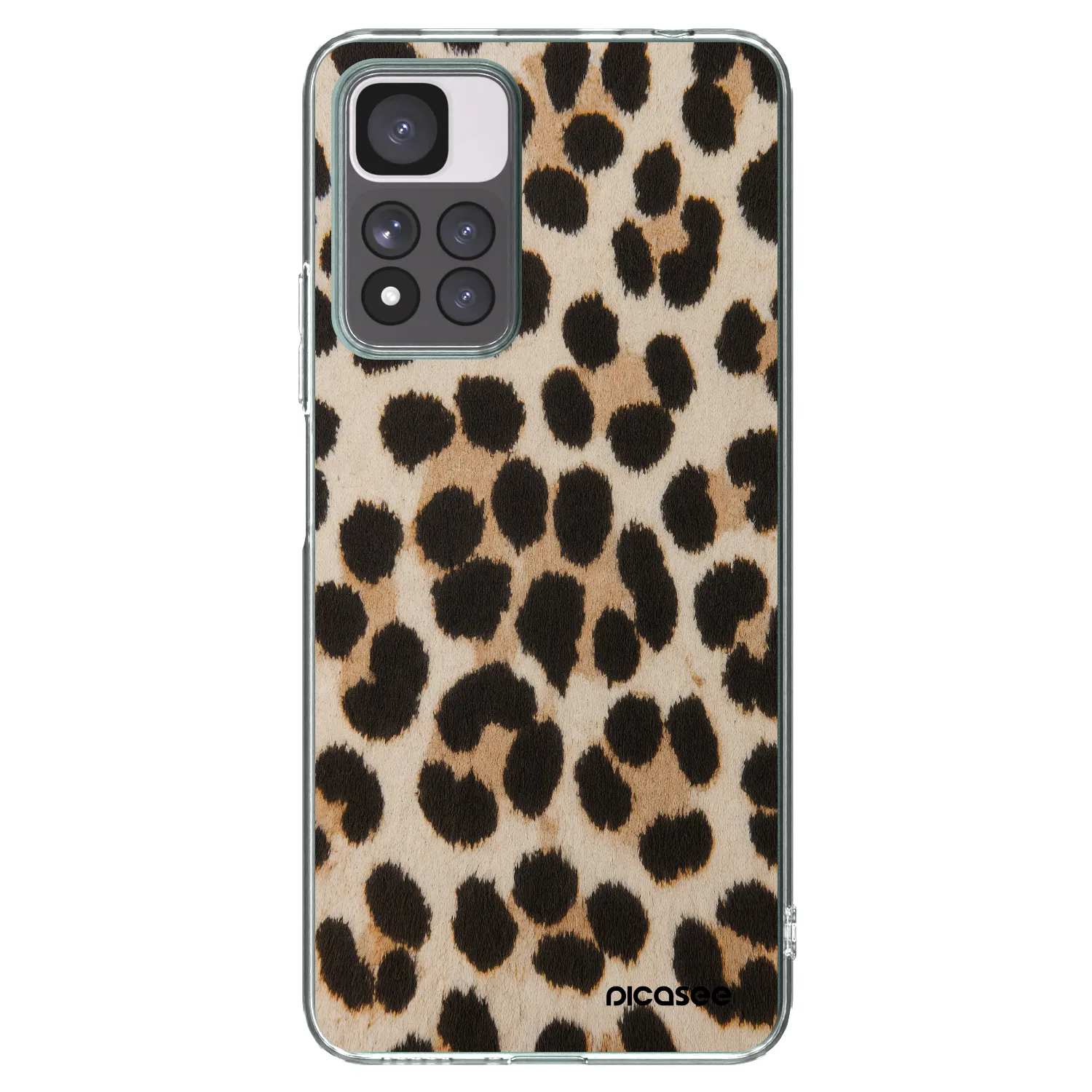 Picasee Xiaomi Redmi Note 11 Pro+ 5G Hülle - Transparentes Silikon - Brown Tiger