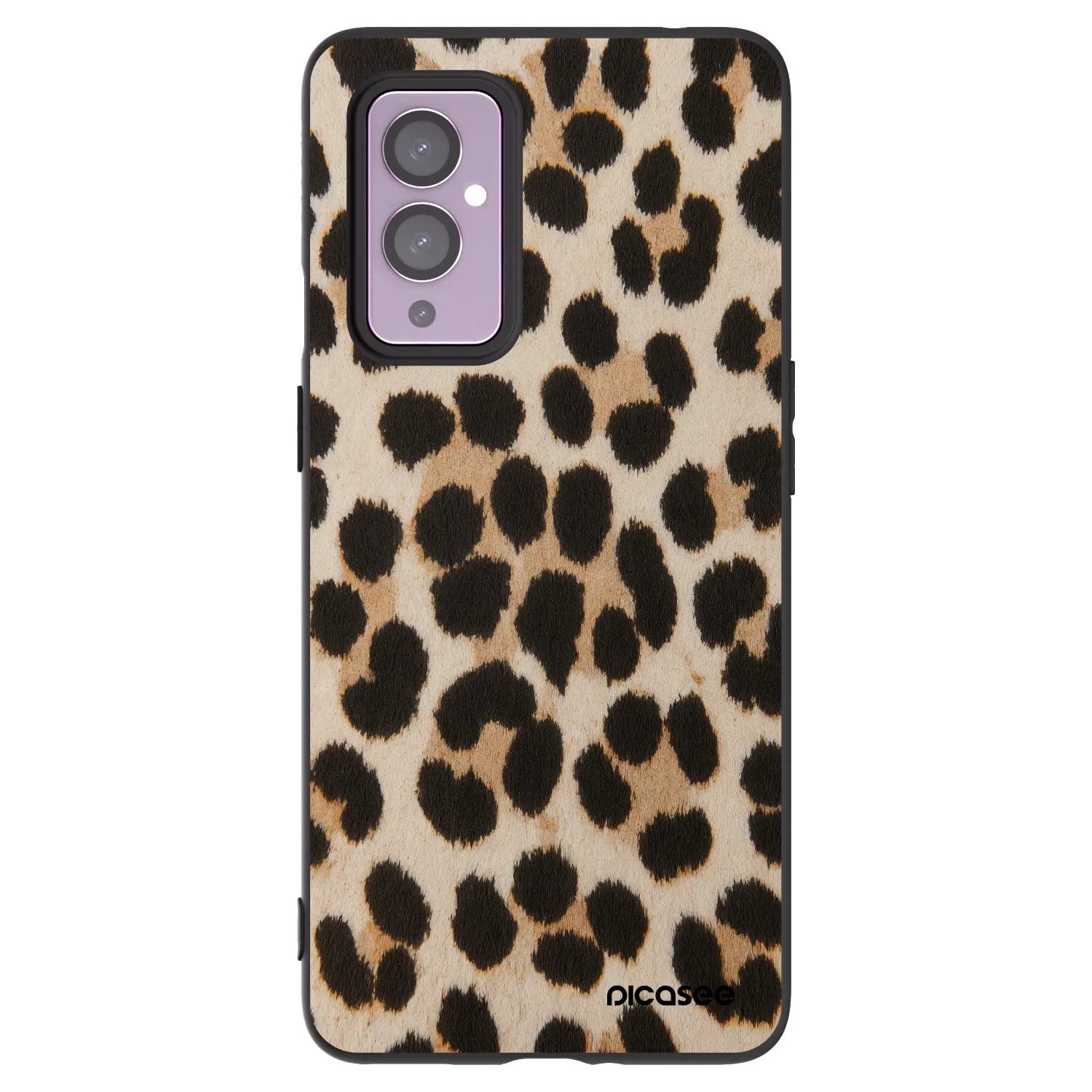 Picasee OnePlus 9 Hülle - Schwarzes Silikon - Brown Tiger