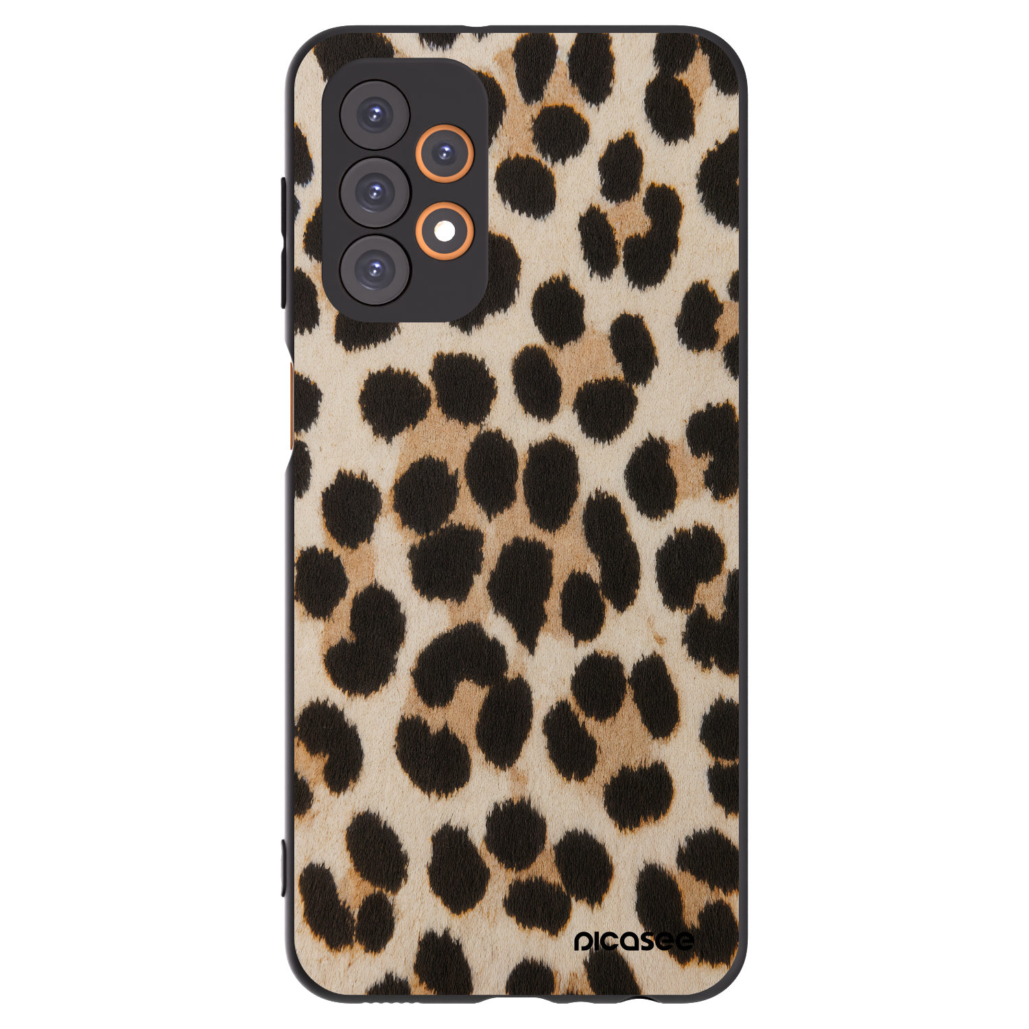 Picasee Samsung Galaxy A23 A236B 5G Hülle - Schwarzes Silikon - Brown Tiger