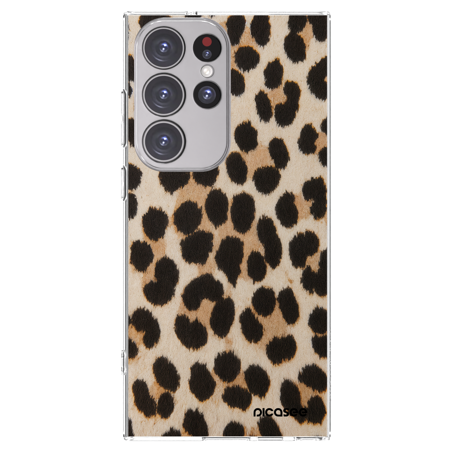 Picasee Samsung Galaxy S23 Ultra 5G Hülle - Transparentes Silikon - Brown Tiger