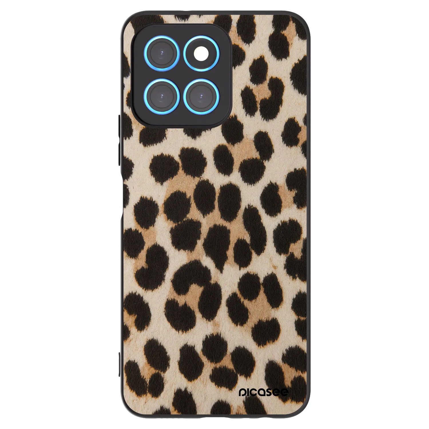 Picasee Honor X6 Hülle - Schwarzes Silikon - Brown Tiger