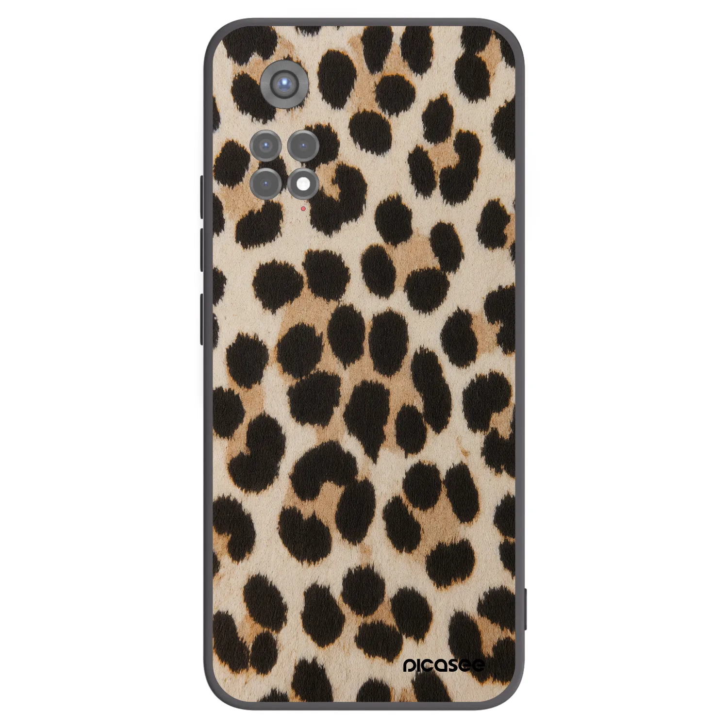 Picasee Xiaomi Redmi Note 11S 5G Hülle - Schwarzes Silikon - Brown Tiger