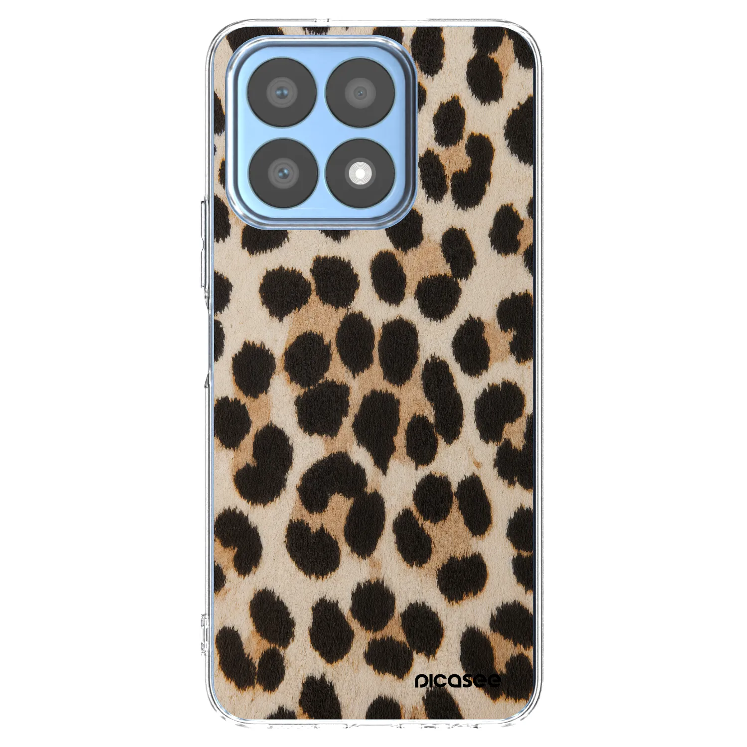 Picasee Honor X8a Hülle - Transparentes Silikon - Brown Tiger