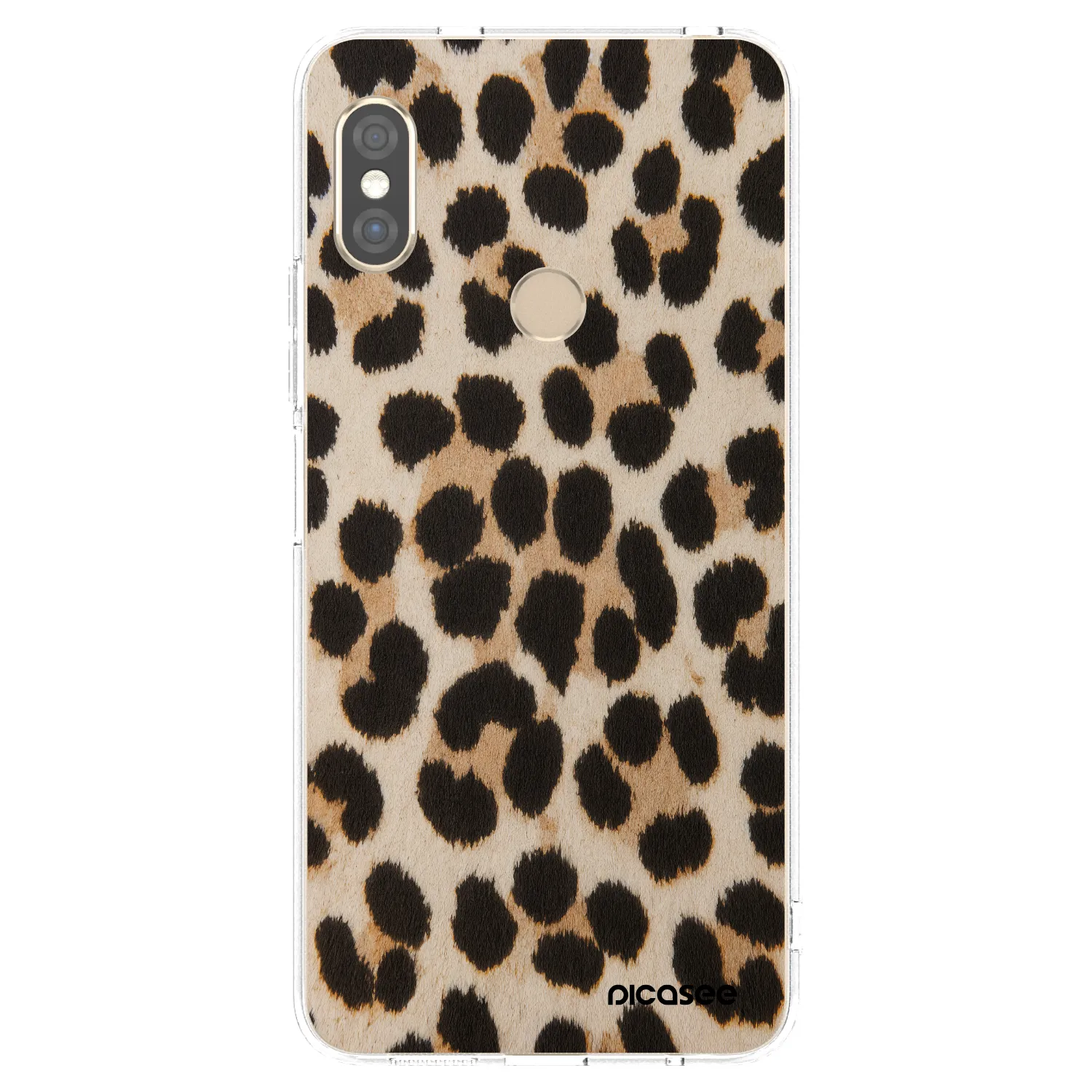 Picasee Xiaomi Redmi Note 5 Global Hülle - Transparentes Silikon - Brown Tiger