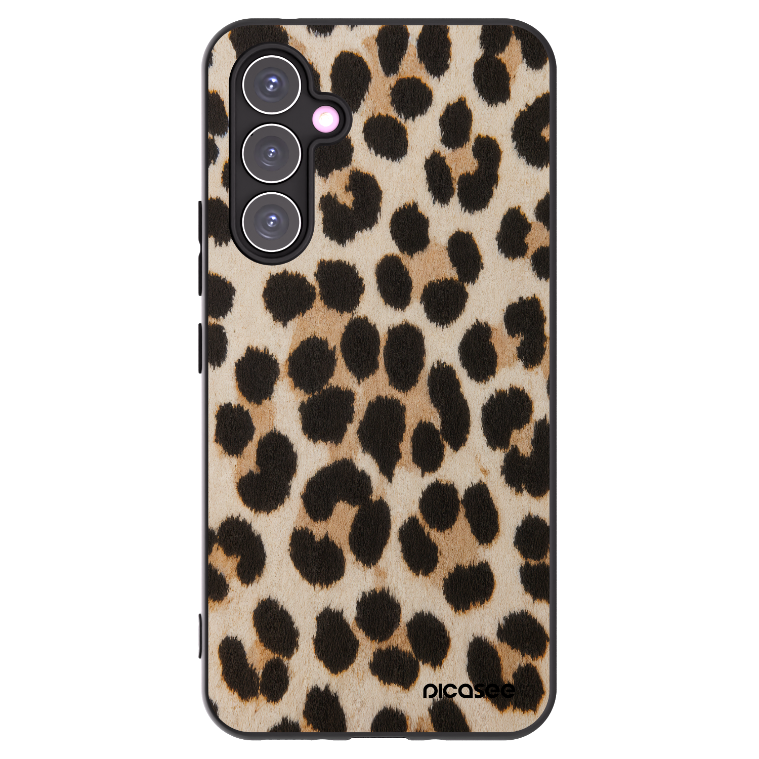 Picasee Samsung Galaxy A54 5G A546B Hülle - Schwarzes Silikon - Brown Tiger