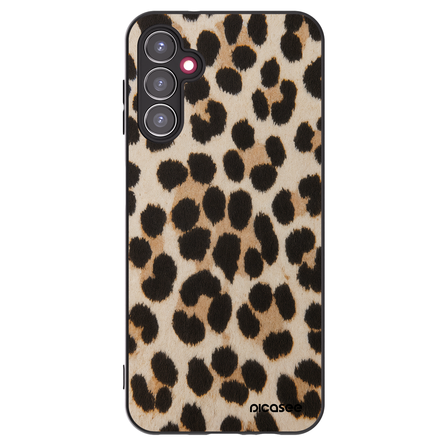 Picasee Samsung Galaxy A14 5G A146P Hülle - Schwarzes Silikon - Brown Tiger