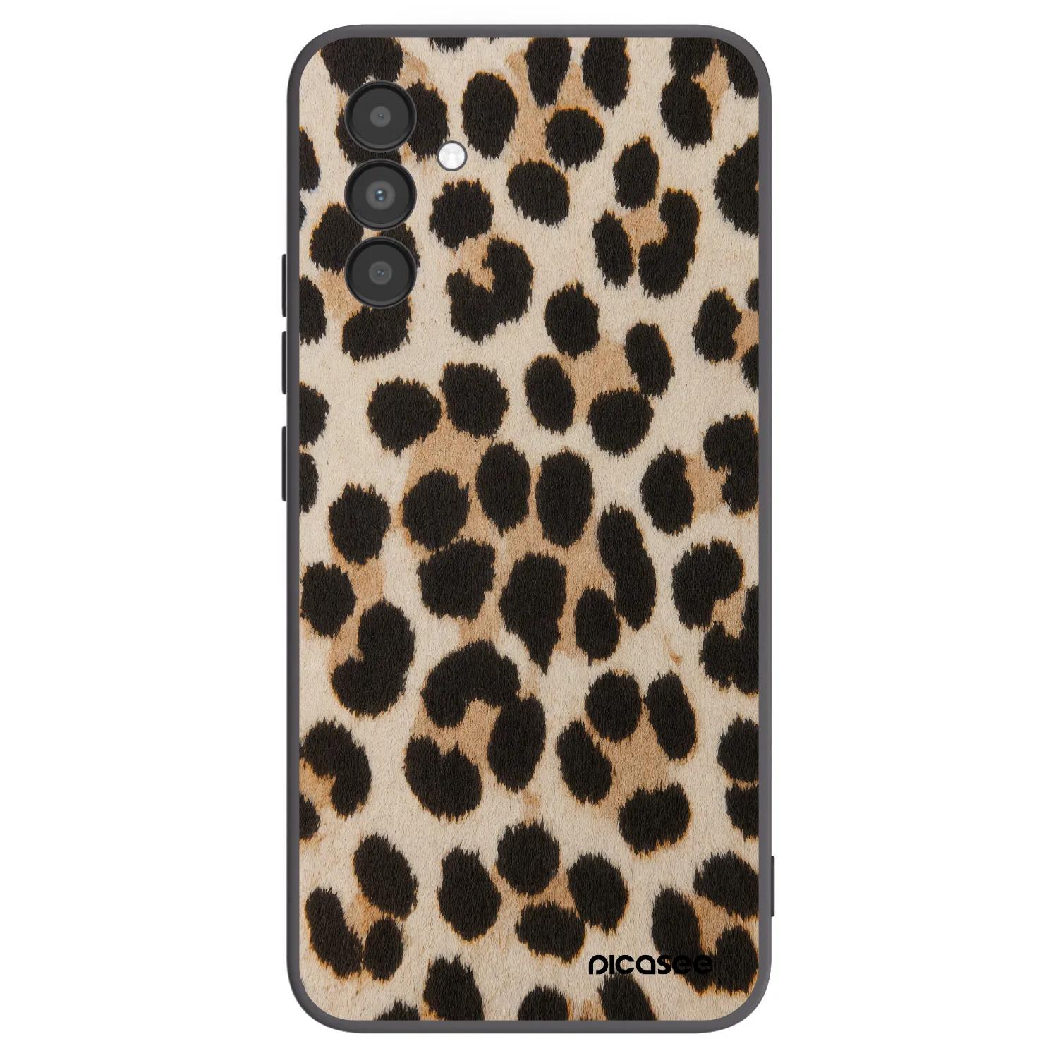 Picasee Samsung Galaxy A04s A047F Hülle - Schwarzes Silikon - Brown Tiger