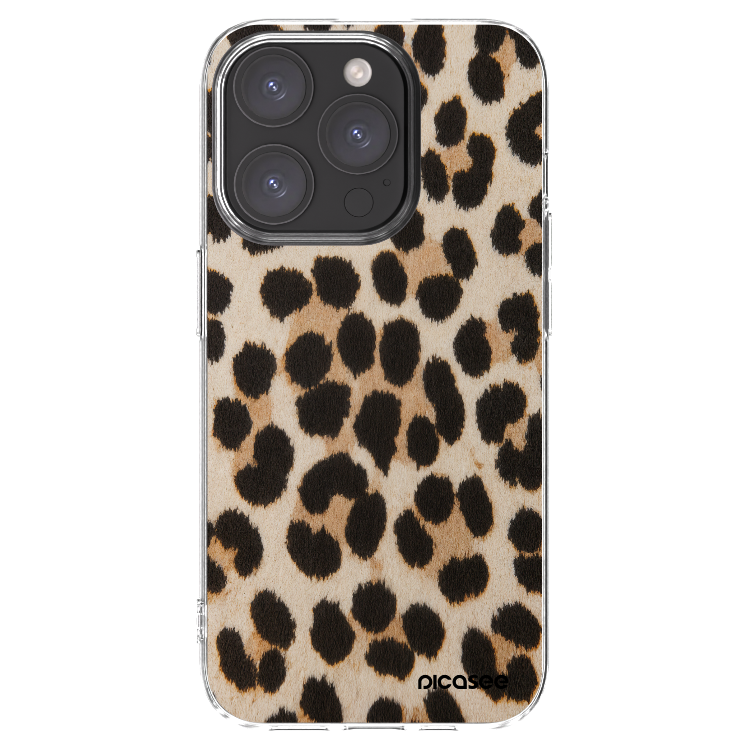 Picasee Apple iPhone 15 Pro Hülle - Transparentes Silikon - Brown Tiger