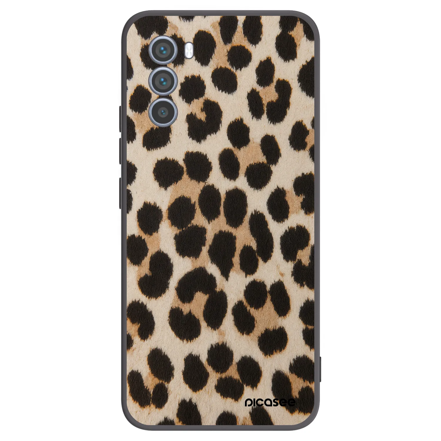 Picasee Motorola Moto G62 Hülle - Schwarzes Silikon - Brown Tiger