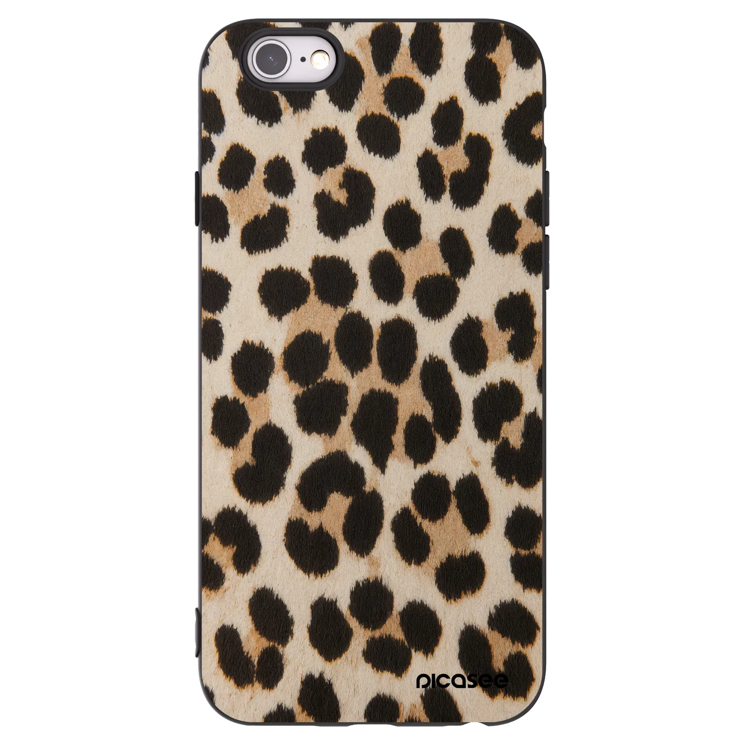 Picasee Apple iPhone 6/6S Hülle - Schwarzes Silikon - Brown Tiger