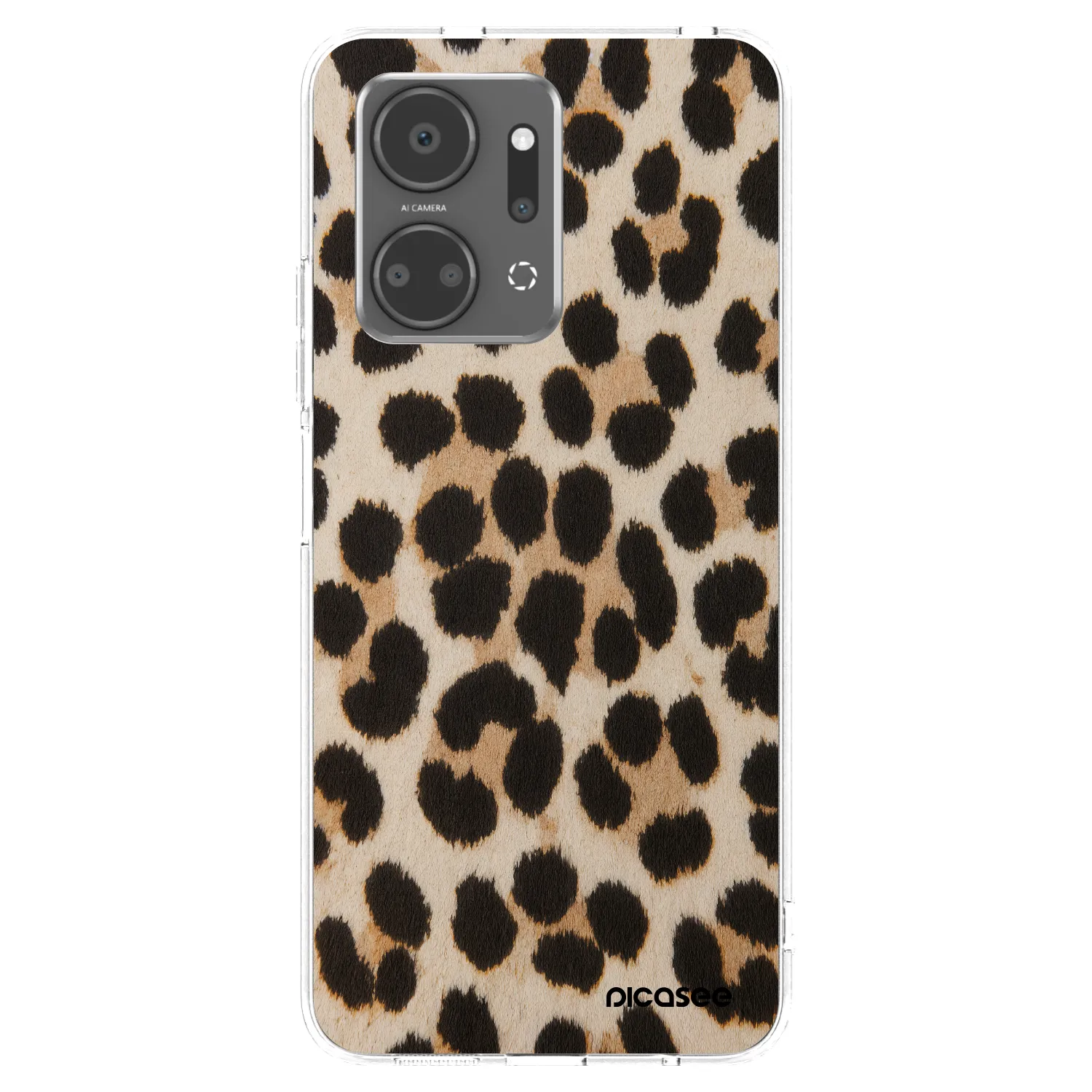 Picasee Honor X7a Hülle - Transparentes Silikon - Brown Tiger