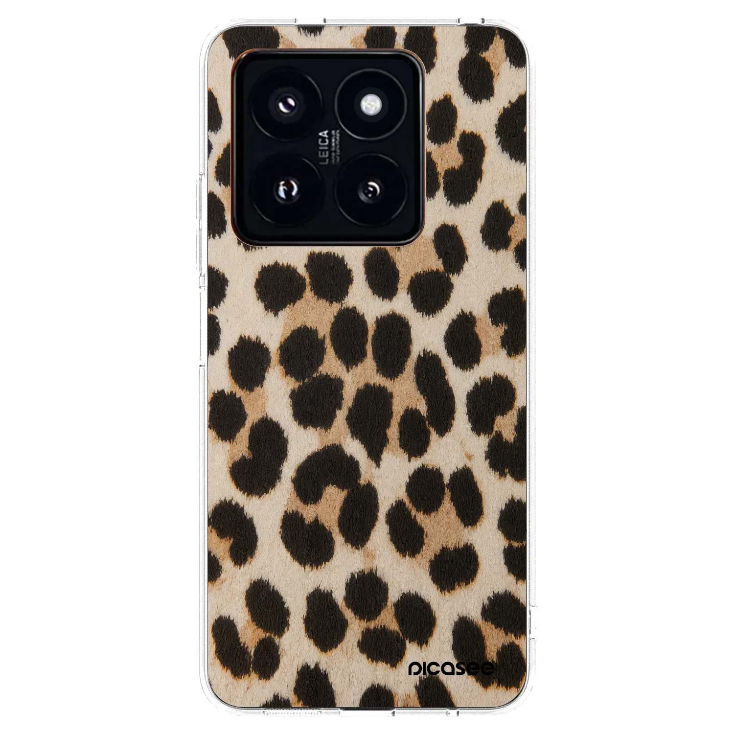 Picasee Xiaomi 14 Pro Hülle - Transparentes Silikon - Brown Tiger