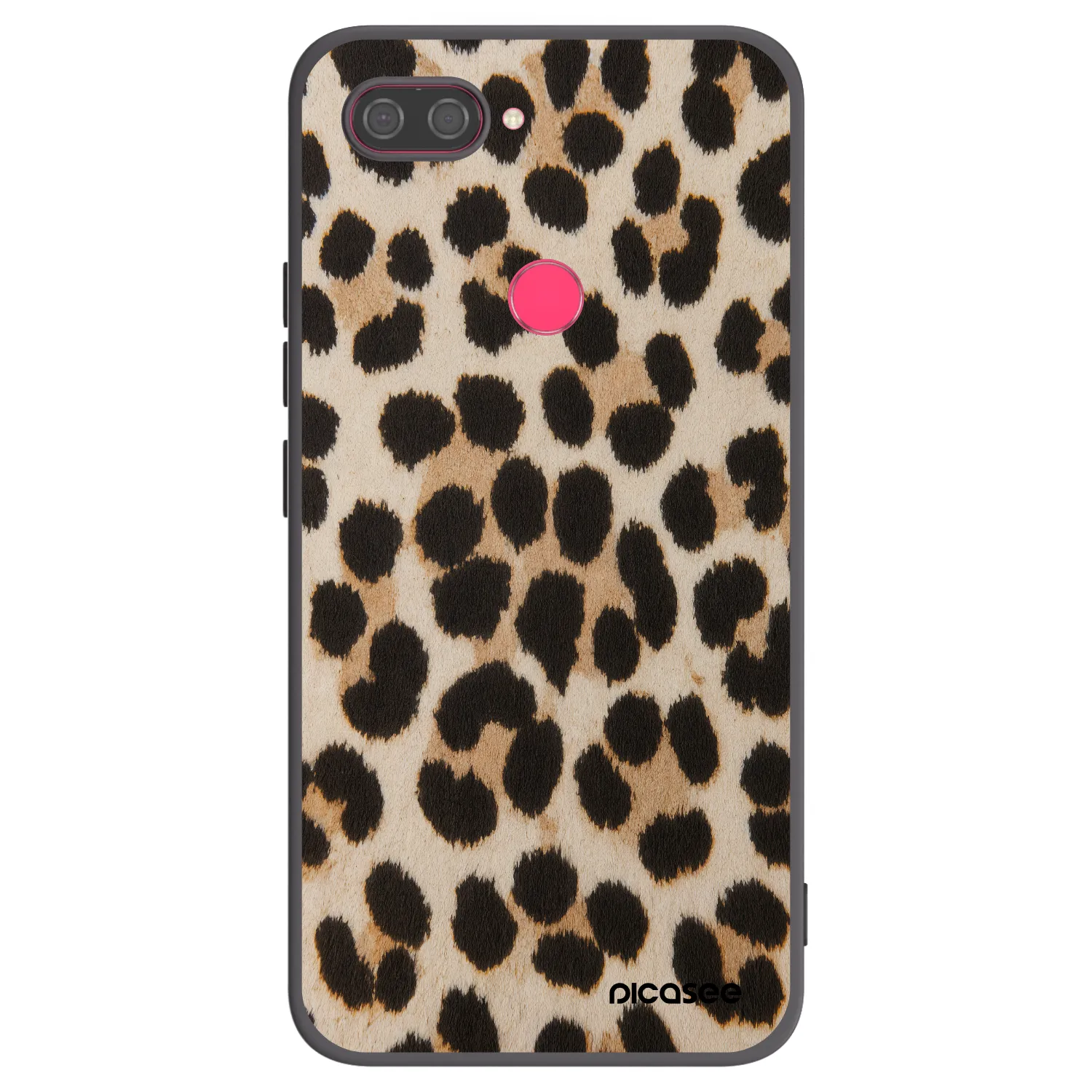 Picasee Xiaomi Mi 8 Lite Hülle - Schwarzes Silikon - Brown Tiger